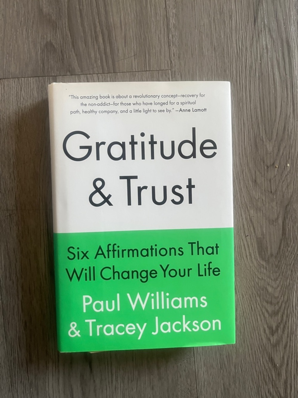 Gratitude & Trust by Paul Williams & Tracey Jackson - White and Green Hardcover